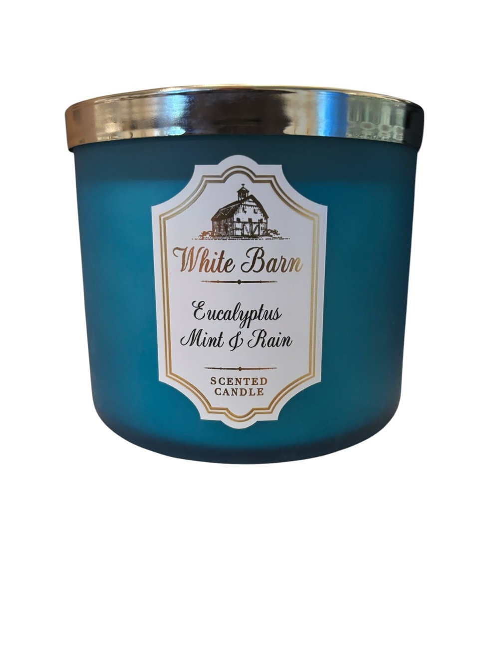 Bath & Body Works White Barn 3 - Wick Scented Candle - Eucalyptus Mint & Rain
